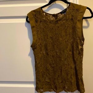 🎂2/$10 Lace See-Through Sleeveless Top
